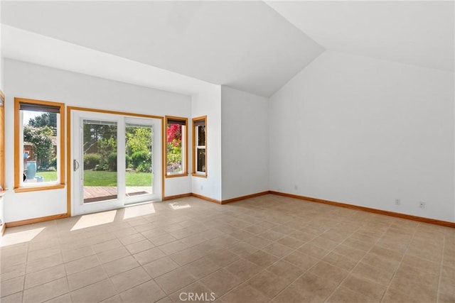 832 Onstott Rd, Lompoc, CA 93436 - unfurnished room with lofted ceiling and baseboards