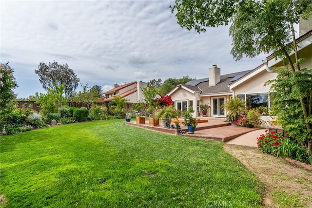 832 Onstott Rd, Lompoc, CA 93436 - view of yard featuring a patio area, french doors, and a fenced backyard