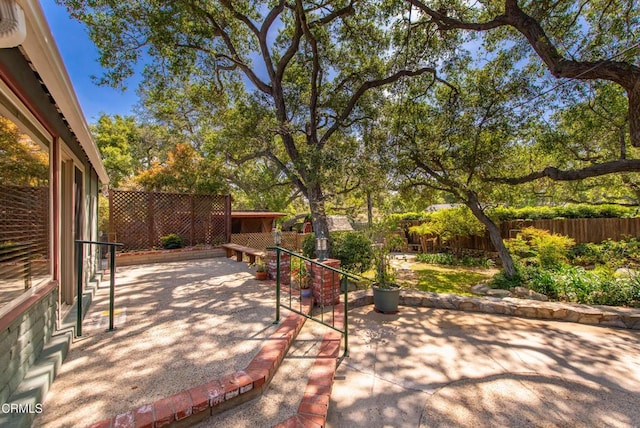 view of patio / terrace with a fenced backyard