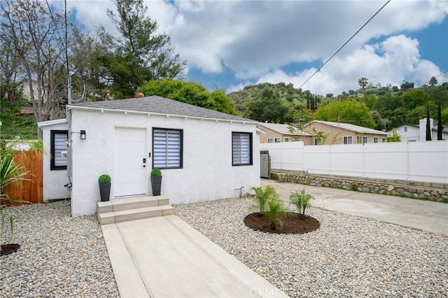 exterior space featuring fence