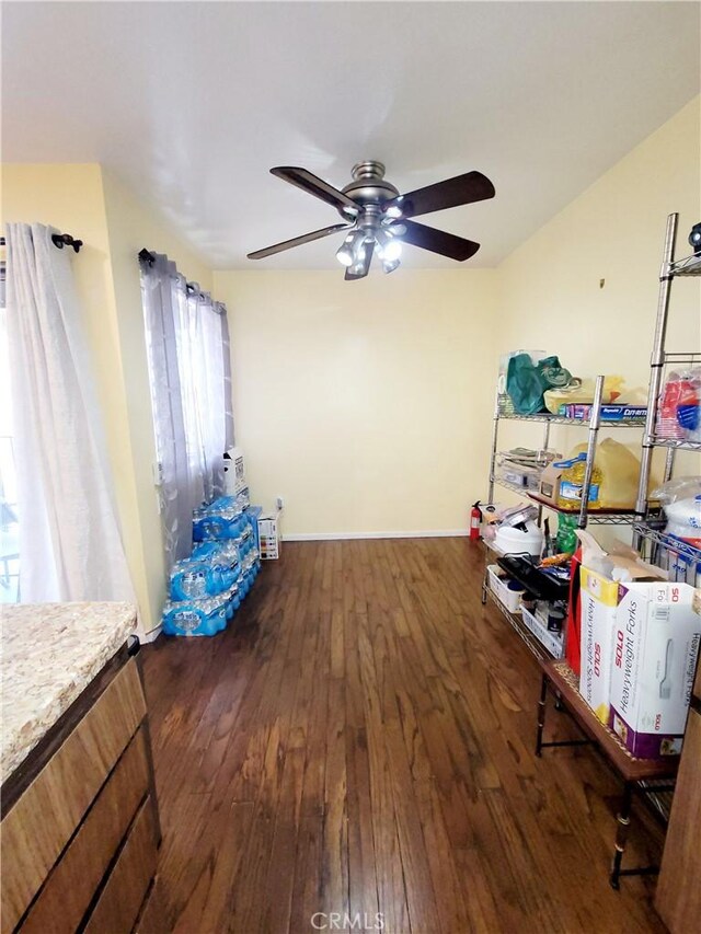 17762 Palo Verde Ave, Cerritos, CA 90703 - interior space featuring hardwood / wood-style flooring and ceiling fan