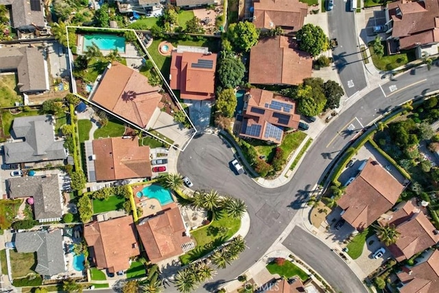 bird's eye view featuring a residential view