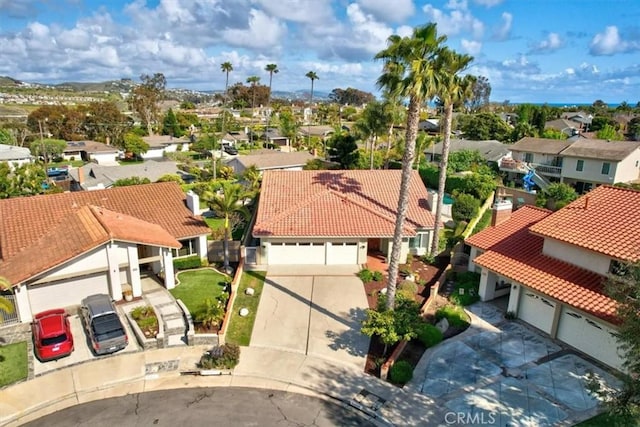 birds eye view of property featuring a residential view