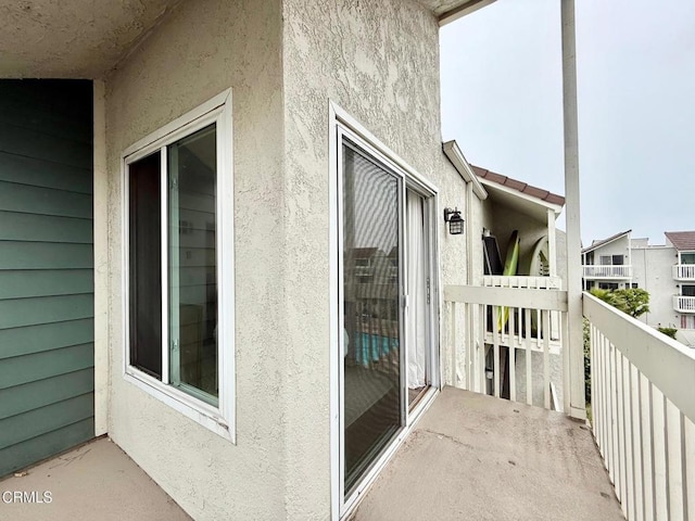 view of balcony