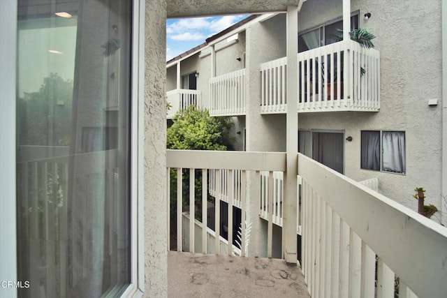 view of balcony