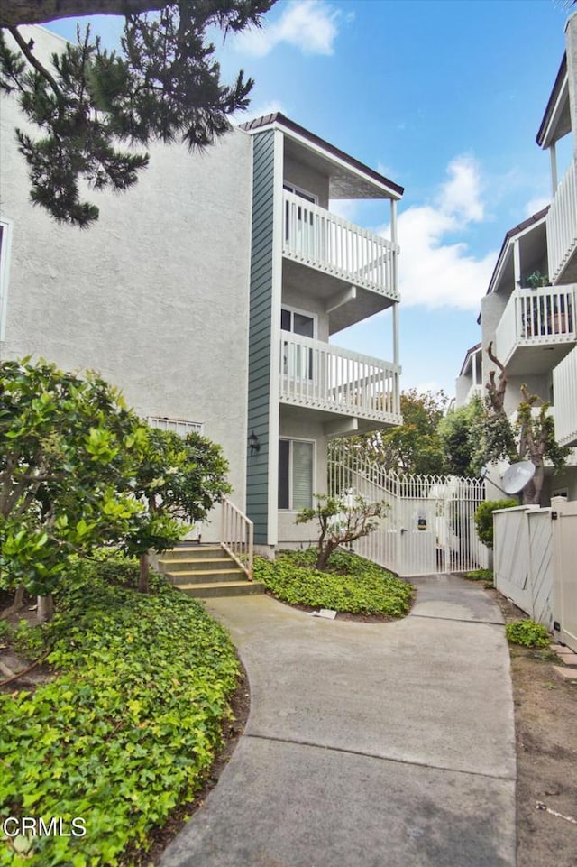 exterior space featuring fence