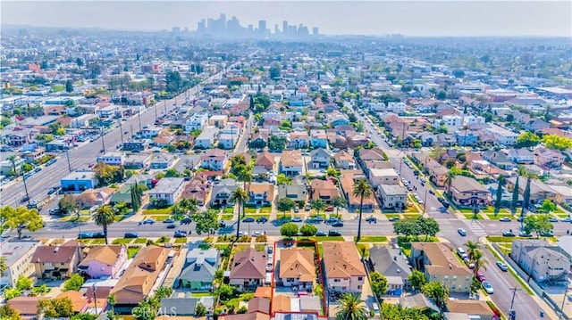 aerial view featuring a residential view