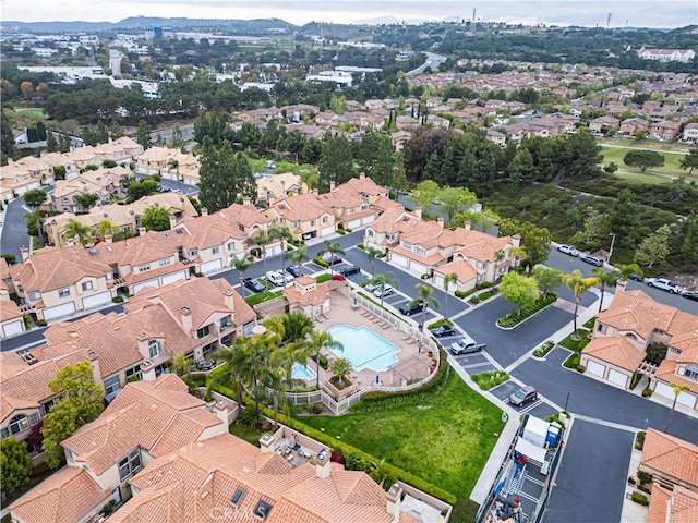bird's eye view featuring a residential view
