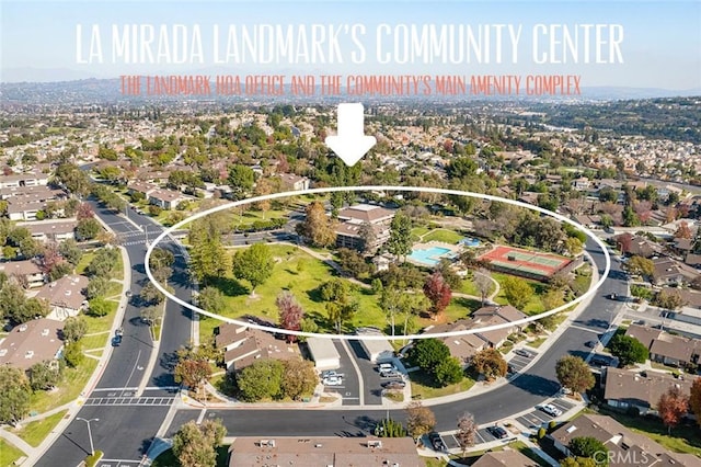 birds eye view of property