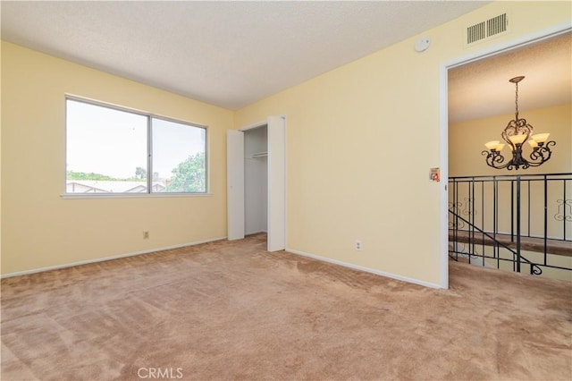 578 Vista Rambla, Walnut, CA 91789 - unfurnished bedroom featuring a chandelier, carpet floors, and baseboards