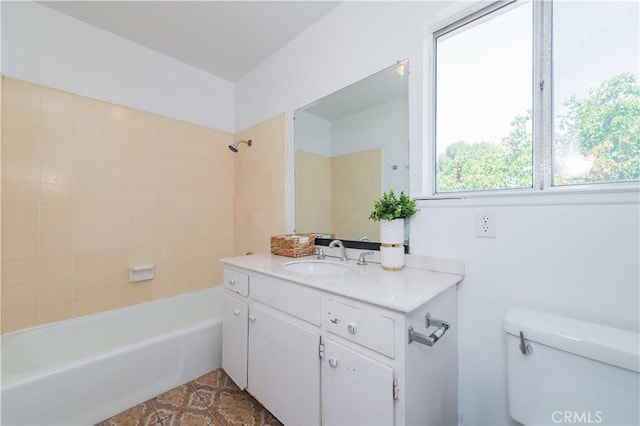 578 Vista Rambla, Walnut, CA 91789 - full bathroom with toilet, vanity, shower / bathtub combination, and tile patterned floors
