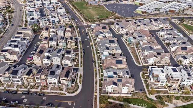 bird's eye view featuring a residential view