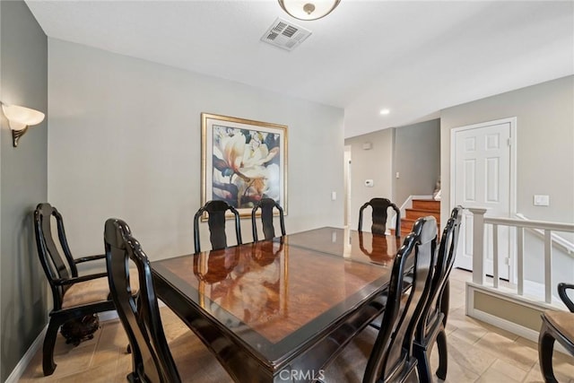 33046 Ocean Rdg, Dana Point, CA 92629 - dining area with baseboards, recessed lighting, and visible vents