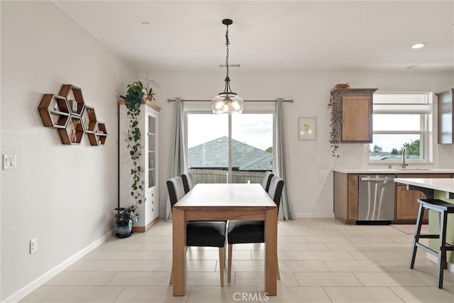 1982 Dawncrest Dr, Chico, CA 95928 - dining room with baseboards, visible vents, and recessed lighting