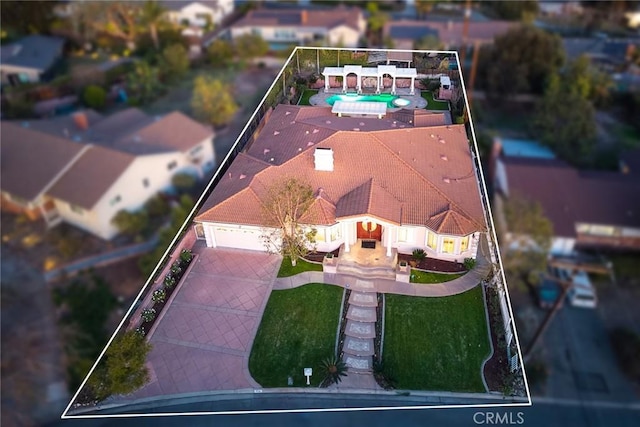 birds eye view of property