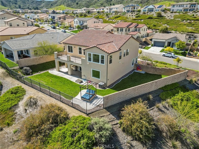18797 Big Cedar Dr, Canyon Country, CA 91387 - drone / aerial view with a mountain view and a residential view