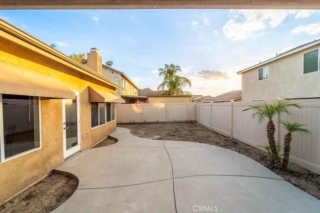 view of patio / terrace with a fenced backyard