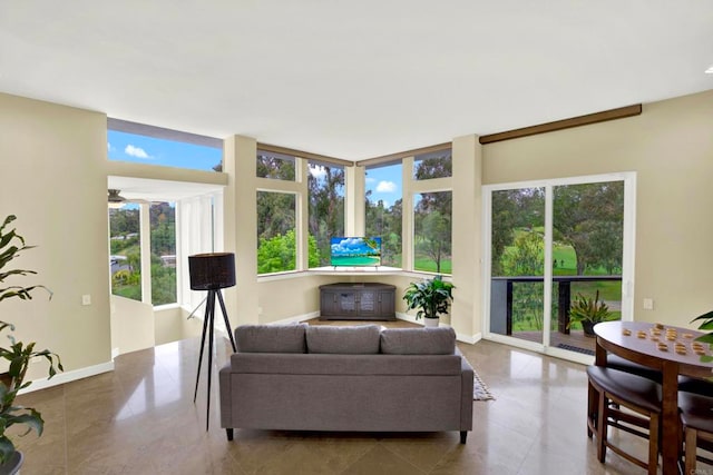 1710 Via Allondra, San Marcos, CA 92078 - sunroom featuring baseboards