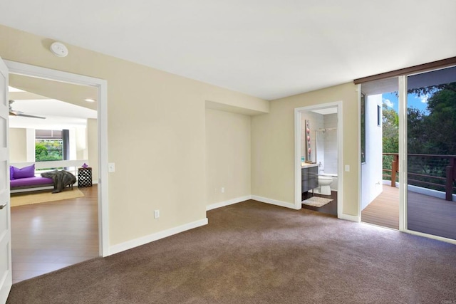 1710 Via Allondra, San Marcos, CA 92078 - empty room with baseboards, ceiling fan, and carpet flooring