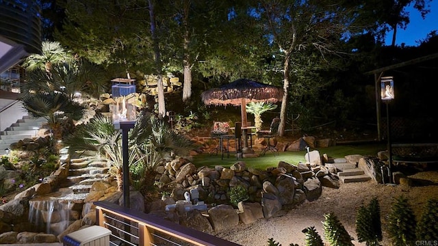 1710 Via Allondra, San Marcos, CA 92078 - view of yard with stairs