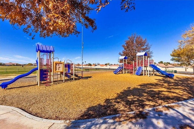 view of community jungle gym