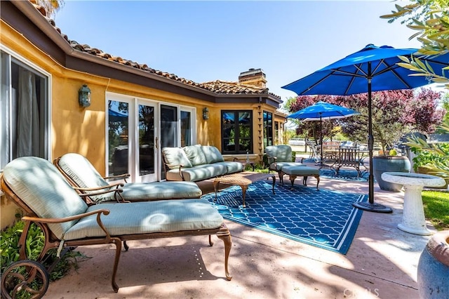 1015 Wild Oats Way, Templeton, CA 93465 - view of patio with an outdoor living space