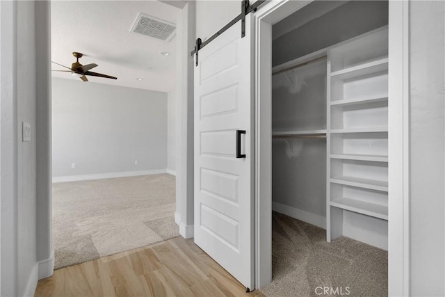 closet with visible vents