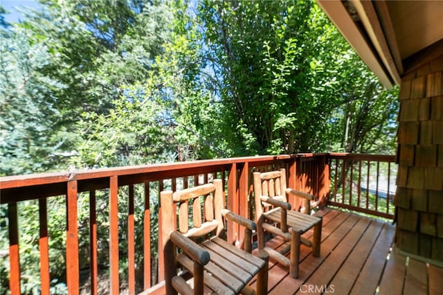 view of wooden terrace