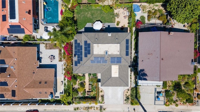 drone / aerial view featuring a residential view