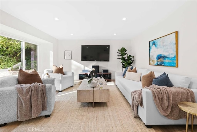 2320 Jayma Ln, La Crescenta, CA 91214 - living area with recessed lighting and light wood-style floors