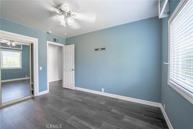 24492 Spartan St, Mission Viejo, CA 92691 - unfurnished bedroom featuring dark wood finished floors and a ceiling fan