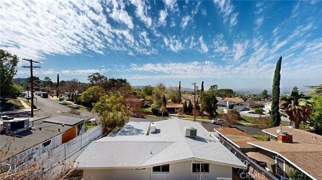 aerial view featuring a residential view