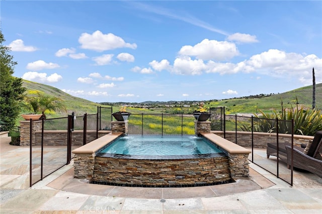 27561 Silver Creek Dr, San Juan Capistrano, CA 92675 - view of swimming pool with a patio and a hot tub