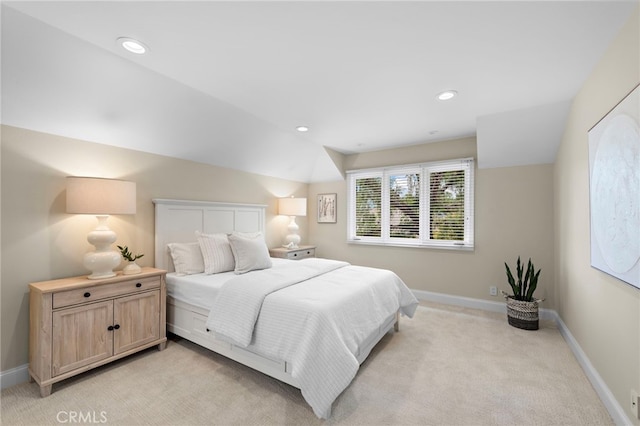 27561 Silver Creek Dr, San Juan Capistrano, CA 92675 - bedroom featuring baseboards, recessed lighting, and light carpet