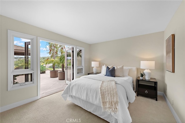 27561 Silver Creek Dr, San Juan Capistrano, CA 92675 - bedroom with access to outside, carpet floors, and baseboards