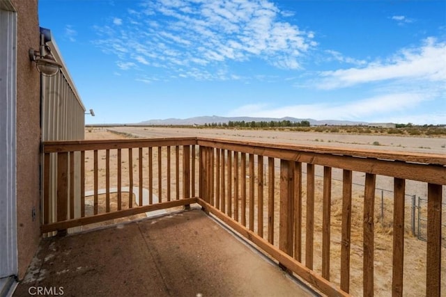 exterior space with a mountain view