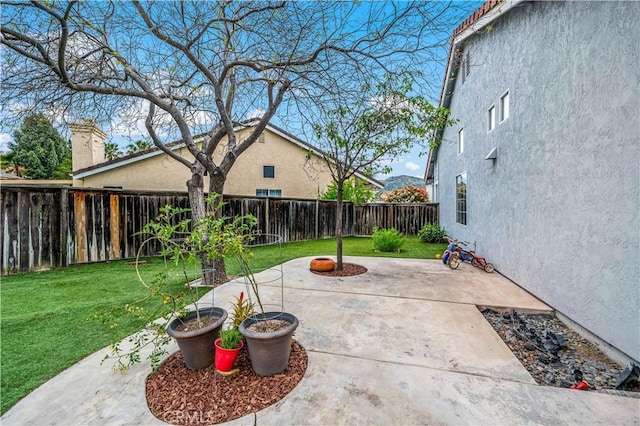 view of patio / terrace with a fenced backyard