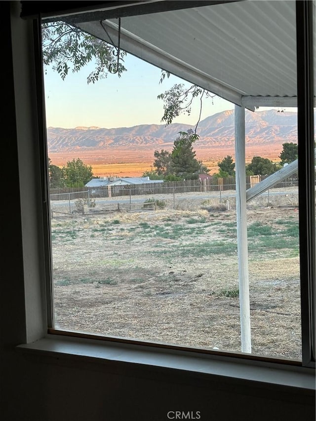 detailed view of a mountain view