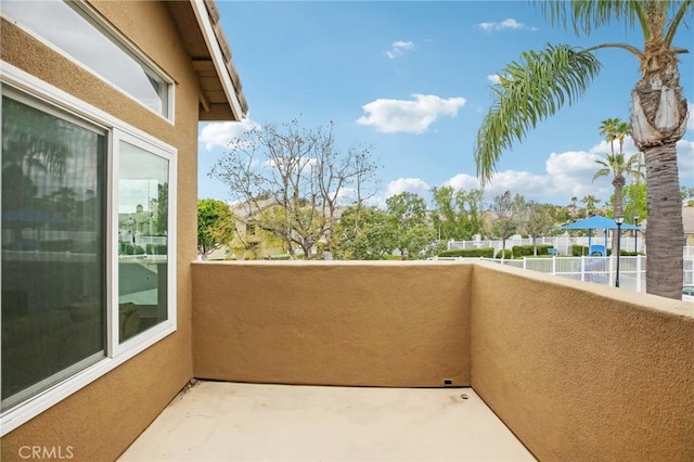 view of balcony