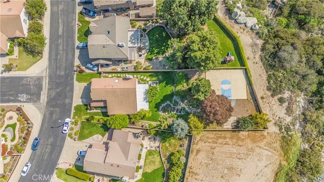 bird's eye view featuring a residential view
