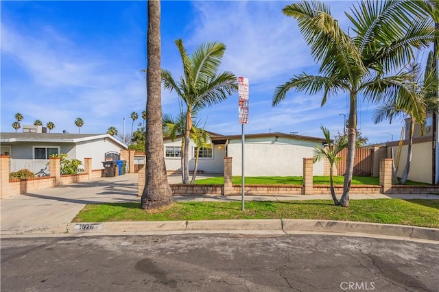 1976 Galemont Ave, Hacienda Heights, CA 91745 - view of front facade with fence and concrete driveway
