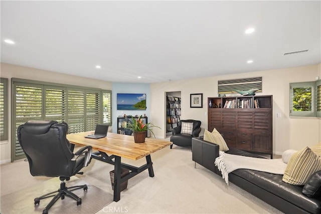 31588 Table Rock Dr, Laguna Beach, CA 92651 - office with light carpet and recessed lighting
