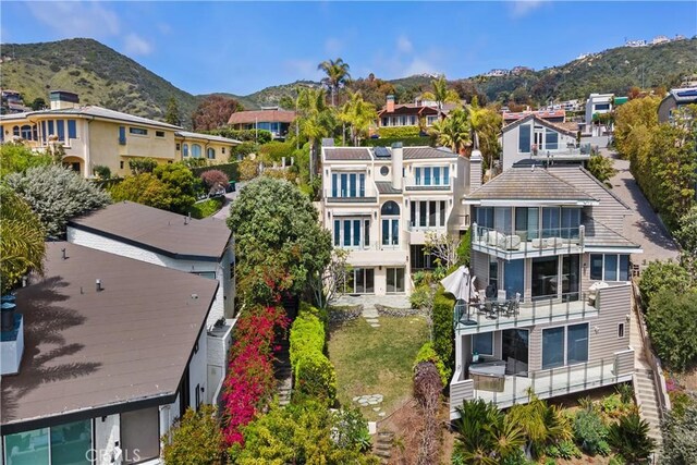 31588 Table Rock Dr, Laguna Beach, CA 92651 - aerial perspective of suburban area with a mountainous background