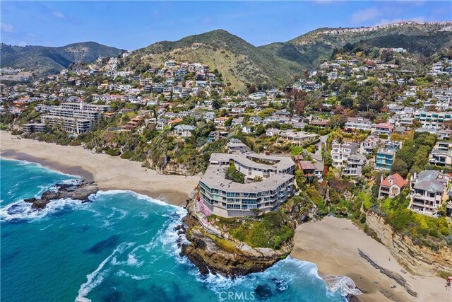 31588 Table Rock Dr, Laguna Beach, CA 92651 - drone / aerial view of a water and mountain view