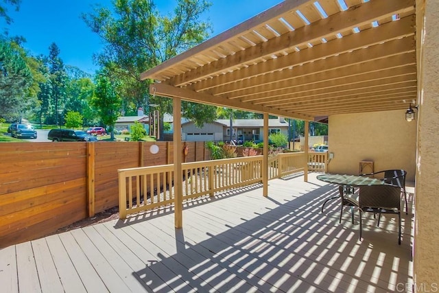 1023 Mimosa Ave, Vista, CA 92081 - wooden terrace featuring a pergola
