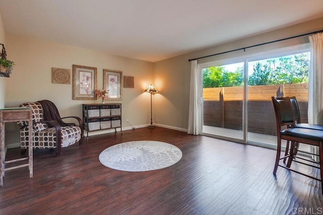 1023 Mimosa Ave, Vista, CA 92081 - living area with wood finished floors and baseboards
