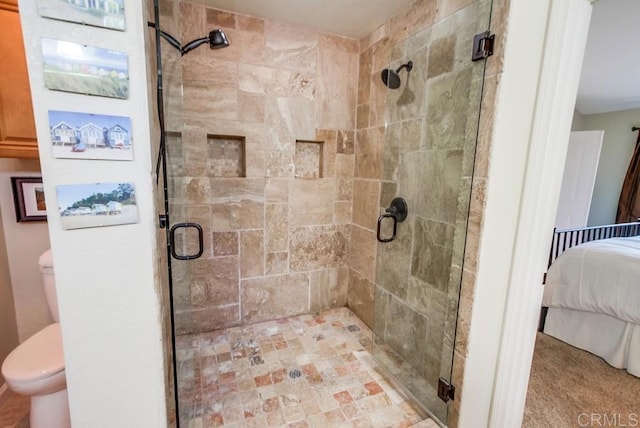 1023 Mimosa Ave, Vista, CA 92081 - ensuite bathroom featuring toilet and a stall shower