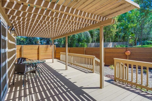 1023 Mimosa Ave, Vista, CA 92081 - wooden deck featuring a fenced backyard