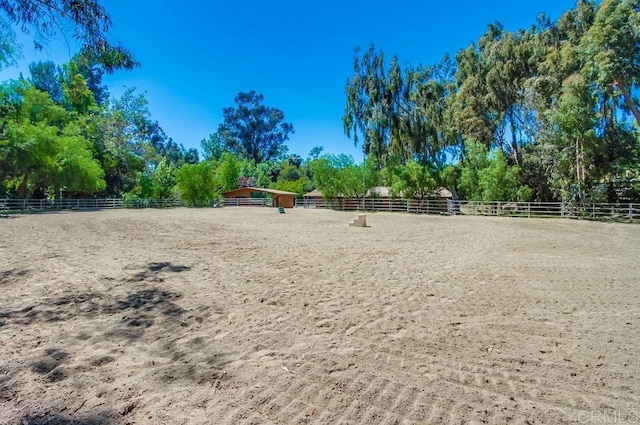 1023 Mimosa Ave, Vista, CA 92081 - view of yard with an outdoor riding arena and a view of countryside