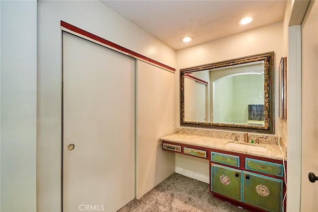 bathroom with vanity